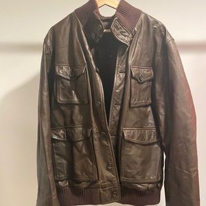 Gap Aviator Leather Jacket Rare